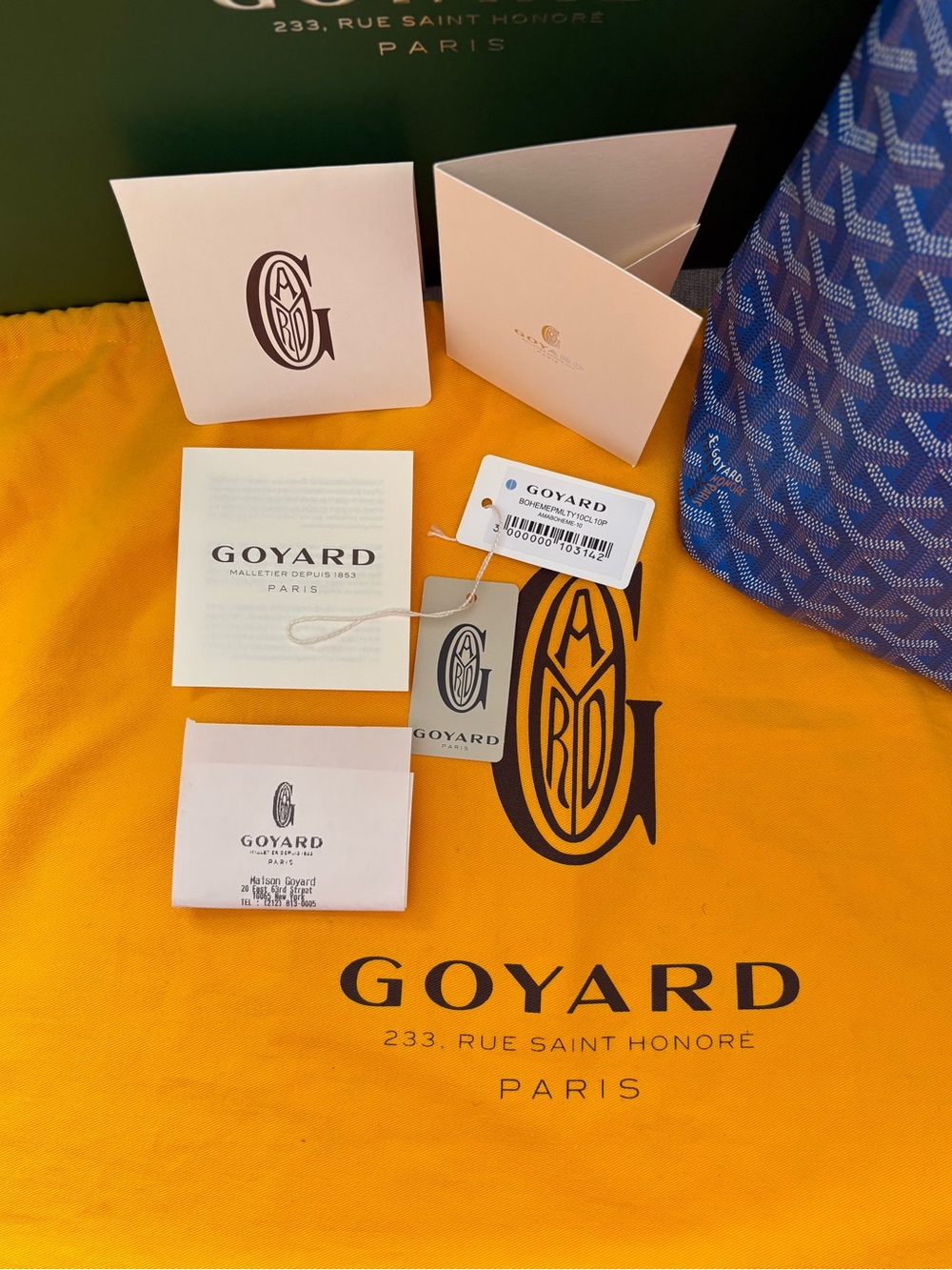 Goyard Bohème Hobo PM in Sky Blue, Full Set - Picture 3 of 16
